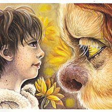 I love you so... I'll eat you up!. Un progetto di Character design, Illustrazione tradizionale, Illustrazione infantile e Pittura ad acquerello di Verónica Fernández Millos - 15.11.2019