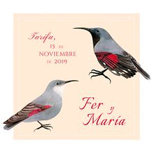Ilustración para Invitación de Boda. Een project van Traditionele illustratie van María León - 15.11.2019
