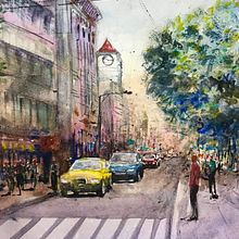 Paisaje Urbano. Een project van L, scaping y Aquarelschilderen van Gustavo Comptis - 16.11.2019