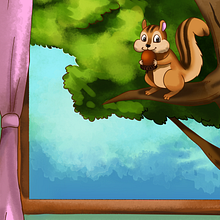 Ilustración para cuentos infantiles: Historia de una ardilla que se llamaba Oscarito, Manolito y su portal del tiempo . % Kenji Chavez tarafından hazırlanan Çocuk İllüstras, Ve onu projesi - 04.20.2019