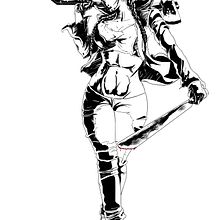 Jason VOORHEES Girl. Un progetto di Arte concettuale, Disegno, Design, Character design, Costume design, Illustrazione tradizionale e Illustrazione digitale di Eduarws Villamizar - 17.11.2019