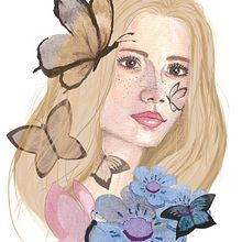 Mi Proyecto del curso: Retrato ilustrado en acuarela. Watercolor Painting project by Pamy Gr - 11.18.2019