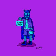 Normal Kid. Comic, Concept Art, Design de personagens, Design gráfico, Marketing para Facebook e Ilustração vetorial projeto de Jesus Llamas - 24.08.2019