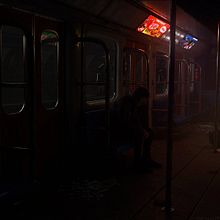 Abandoned Metro. 3D, Digital Architecture, 3D Design, 3D Modeling, Photograph, Post-production, Rigging, and VFX project by Víctor Ochoa Diz - 06.01.2019