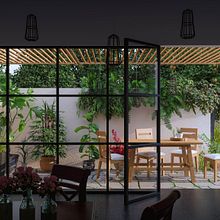 Interior exterior garden house. Digital Architecture project by Marcelo pepice - 11.18.2019
