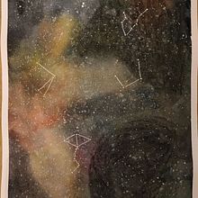 Night sky. Watercolor Painting project by Marco Bar Goria - 11.18.2019