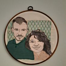 Mi Proyecto del curso: Creación de retratos bordados . % Ángeles Argáez tarafından hazırlanan Sanat ve El Sanatları, Güzel sanatlar, Ve Nakış projesi - 08.03.2020