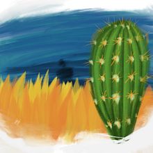 Cactus Valle de Elqui. Traditional illustration project by Gonzalo Matamala - 11.19.2019
