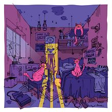 cats. Traditional illustration project by David Aguilar - 05.01.2019