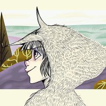 El lobo en la montaña. Un proyecto de Dibujo a lápiz, Ilustración tradicional e Ilustración infantil de Venisa Del Aguila - 22.11.2019