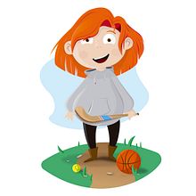 sports girl . Ilustrasi tradisional, Ilustrasi Vektor, Dan Kreativitas proyek oleh albert porras - 11.22.2019