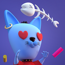 Characters Vol. 1. Een project van  Ontwerp, 3D,  Creativiteit, Digitale illustratie, 3D-karakterontwerp y  3D-ontwerp van Aziel G - 23.11.2019
