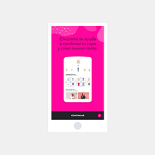 Chicisimo New Onboarding 2nd iteration. Un progetto di Animazione, Design e UX / UI di Mireia Alegre - 31.12.2019