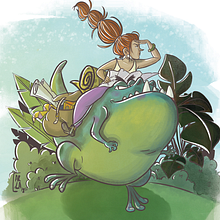 Traveling.... Un proyecto de Diseño de personajes, Ilustración tradicional e Ilustración digital de Carla Farinyes Lladó - 25.11.2019