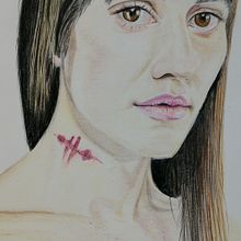 Retrato realista con lápices de colores. Fine Arts, Drawing, Artistic Drawing, Portrait Drawing, and Realistic Drawing project by memis - 11.25.2019