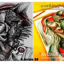 Caperucita Roja (Little Red Riding Hood) . Desen în creion, Desen artistic, Ilustrație tradițională & Ilustrație pentru copii de Alberto Serrano Casaus - 11.26.2019