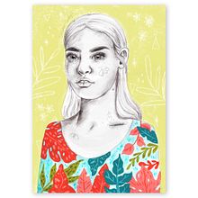 Mi Proyecto del curso: Retrato con lápiz, técnicas de color y Photoshop. Traditional illustration, and Digital Illustration project by Ana Karen Cortés Montaño - 11.26.2019