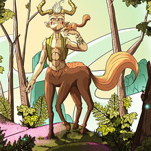 GUARDIAN DEL BOSQUE Ein Projekt aus dem Bereich Zeichnung, Design von Figuren und Digitale Illustration von Diego Daza Salinas - 27.11.2019