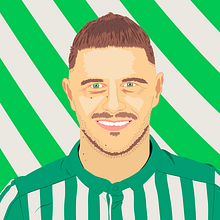 La Liga: Jugador de la Jornada (Parte 2). Traditional illustration project by Adrián Hakim - 11.27.2019