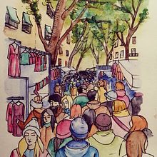 Ilustración de personajes. . Un projet de Art urbain, Créativité, Dessin, Conception éditoriale, Illustration traditionnelle, Illustration numérique, Illustration jeunesse, Peinture, Aquarelle , et Sérigraphie de Miriam Garcia-abad Rodriguez - 28.11.2019