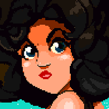 Maria Beach Pixel Art. Pixel Art project by Luis Fernando Maestre Zambrano - 11.28.2019