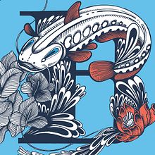 ILUSTRACIÓN BAGRE. "DAME" FANZINE GASTRONÓMICO. Un proyecto de Diseño e Ilustración tradicional de JORGE LEWIS - 29.11.2019