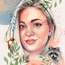 Mi Proyecto del curso: Retrato ilustrado en acuarela. Traditional illustration, Fine Arts, Painting, Drawing, Watercolor Painting, Portrait Drawing, and Artistic Drawing project by ilevc22 - 06.01.2023