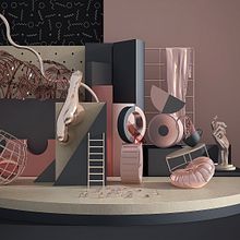 Mi proyecto del curso  composiciones abstractas. Un progetto di Animazione 3D, Character design 3D e Progettazione 3D di Marianalr - 30.11.2019