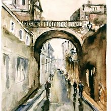 Mi Proyecto del curso: Paisajes urbanos en acuarela. Projekt z dziedziny  Sztuki piękne, Trad, c i jna ilustracja użytkownika dogosdoneloy - 30.11.2019