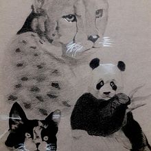 Viejas Muestras. Fine Arts, Drawing, Pencil Drawing, Graphic Design, Web Design, and Traditional illustration project by Altermio Vargas Sánchez - 12.01.2019