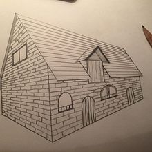 Dibujo de perspectiva . Projekt z dziedziny Rysunek ołówkiem użytkownika yan_zhu - 01.12.2019