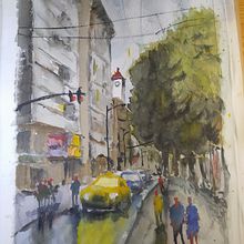 Mi Proyecto del curso: Paisajes urbanos en acuarela. Projekt z dziedziny  Sztuki piękne użytkownika Guillermo - 05.01.2020
