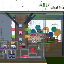 ABU Calçat Infantil, Sant Joan Despí. Un proyecto de Concept Art, Creatividad, Dibujo artístico y Diseño de interiores de Úrsula Barrios Canalejo - 02.12.2019