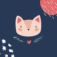 Pattern | Gatitos. Un proyecto de Ilustración digital, Ilustración vectorial e Ilustración tradicional de Agustina Hermida - 03.12.2019