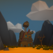 Mi Proyecto del curso: Modelado de escenarios low poly para videojuegos. Projekt z dziedziny 3D i  Modelowanie 3D użytkownika Daniel Martín Sánchez - 03.12.2019