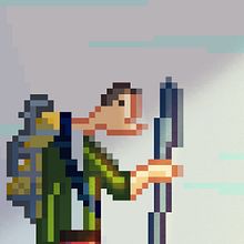 Mi primer personaje en pixel art. Character Design, and Pixel Art project by Mauricio Rendón - 12.04.2019