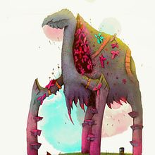 Criatura Floet 3: Floetwalker. Un proyecto de Dibujo, Dibujo artístico, Ilustración tradicional e Ilustración digital de Alex Shagu - 05.12.2019
