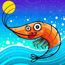 Sexy Prawn. Character Design, Traditional illustration, and Digital Illustration project by mrm_lab - 12.06.2019