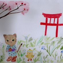 Mi Proyecto del curso: Ilustración en acuarela con influencia japonesa. Un projet de Illustration traditionnelle de Fabiola Rodríguez Márquez - 13.12.2019