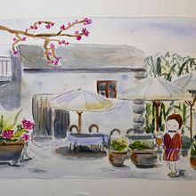 My project in Watercolor Illustration with Japanese Influence course. Projekt z dziedziny Trad, c i jna ilustracja użytkownika poti - 08.12.2019