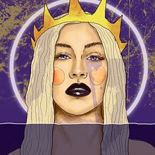 proyecto de Técnicas de ilustración con acuarela digital : retrato de xtina . Traditional illustration, and Digital Illustration project by Andres Merchán - 12.08.2019