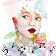 Mi Proyecto del curso: Retrato ilustrado en acuarela. Projekt z dziedziny Malowanie akwarelą użytkownika Ornella Vera - 08.12.2019