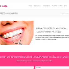 Creación página Implantes dentales en Valencia. Un proyecto de Cop y writing de Monica Cabani - 17.11.2019