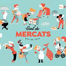 GENT DE MERCATS. Un progetto di Animazione 2D e Illustrazione tradizionale di Juanma García Escobar - 09.12.2019