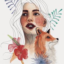 Mi Proyecto del curso: Retrato ilustrado en acuarela. Un proyecto de  de Sam M. R. - 07.12.2019