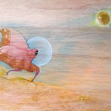 Mi Proyecto del curso: Acuarela sobre madera. Fine Arts, Creativit, Traditional illustration, Painting, Watercolor Painting, and Video Games project by Andrés Valero - 12.10.2019