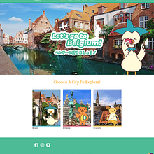 Let's Go To Belgium!. Ilustração tradicional, e Web Design projeto de Jakob Vanackere - 10.12.2019