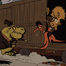 Distinguished Dinosaurs | IP for Movie/TV Series. Un progetto di Animazione, Animazione 2D e Animazione di personaggi di Venturia Animation Studios - 10.12.2019