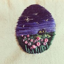 Mi Proyecto del curso: Técnicas de bordado en miniatura. Embroider project by patricia arquimbau pons - 12.10.2019