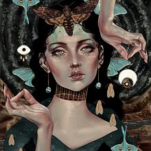 Wassermoth. Digital Illustration, and Traditional illustration project by Fernanda Maya - 12.11.2019